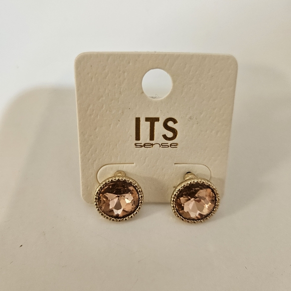 💜 3 for $15 Jewelry/Accessories! 💜 Peach Jewel Earrings - Picture 1 of 3
